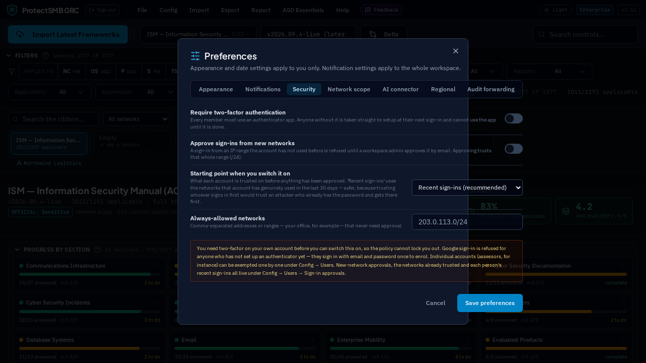 For admins: sign-in security
