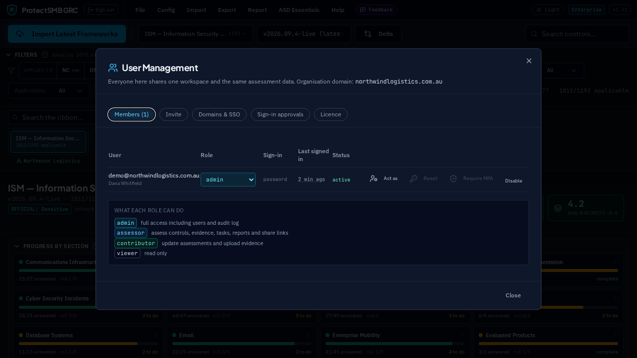 For admins: users and workspace settings